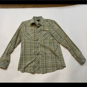 Banana Republic plaid dress shirt.